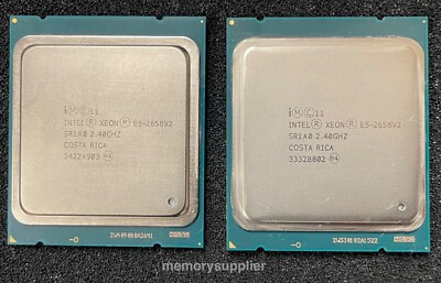 Lot of (2) SR1A0 Intel E5-2658v2 2.40GHz 8.00GT/s QPI 25MB L3 Cache Processors