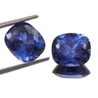 Natural Ceylon Blue Sapphire Cushion Cut Loose Gemstone Matching Pair 12x10 MM