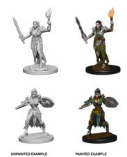 Image of Pathfinder Battles Deep Cuts Unpainted Miniatures: Elf Female Fighter