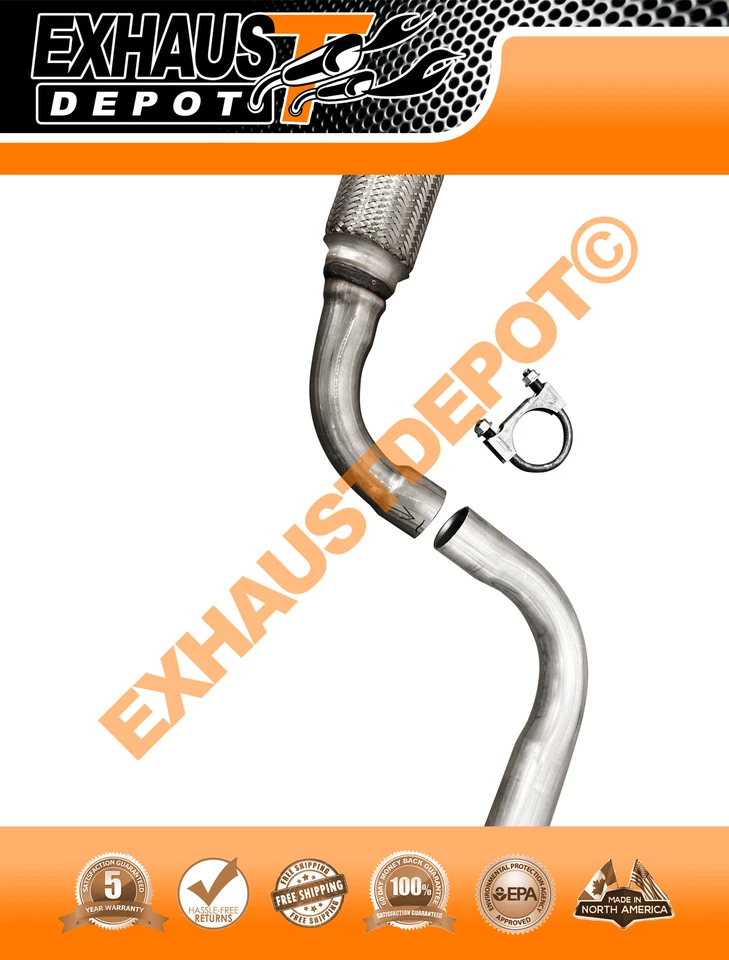 2004 2005 2006 2007 2008 PONTIAC WAVE 1.6L DIRECT-FIT FRONT FLEX PIPE - Image 3 of 4