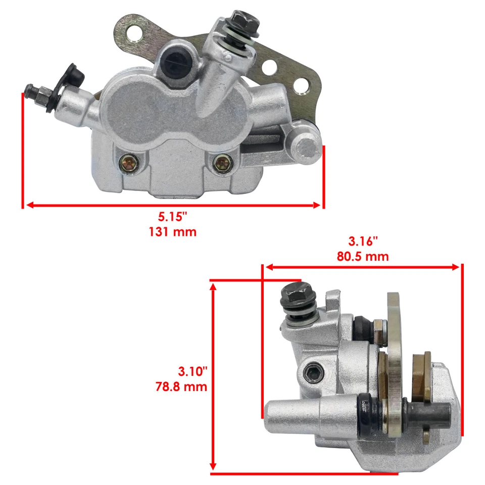 Front Left Right Brake Caliper for Kawasaki Brute Force 750 KVF750 4X4i 2005-23 - Image 2 of 4