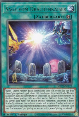 Sage vom Drachenkaiser MAZE-DE023 Rare Maze of Memories Yugioh Karte Deutsch