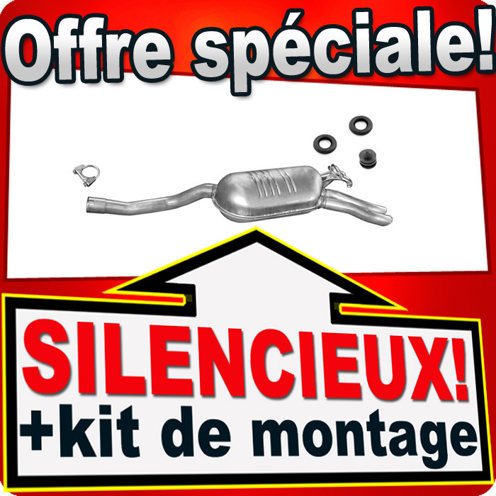 Échappement pour Mercedes W124 TD tube intermédiaire en acier robuste pour E250 et E300