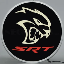 Dodge Hellcat SRT 15" Slim Backlit LED Wall Mount Lighted Sign Neonetics 7HELLC