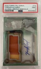 2020 Yordan Álvarez Triple Threads Auto Relic /50 PSA 9 POP 3 No 10’s