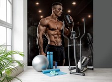 3D Fitness Program G8907 Gym Wallpaper Wall Murals Removable Self-adhesi...