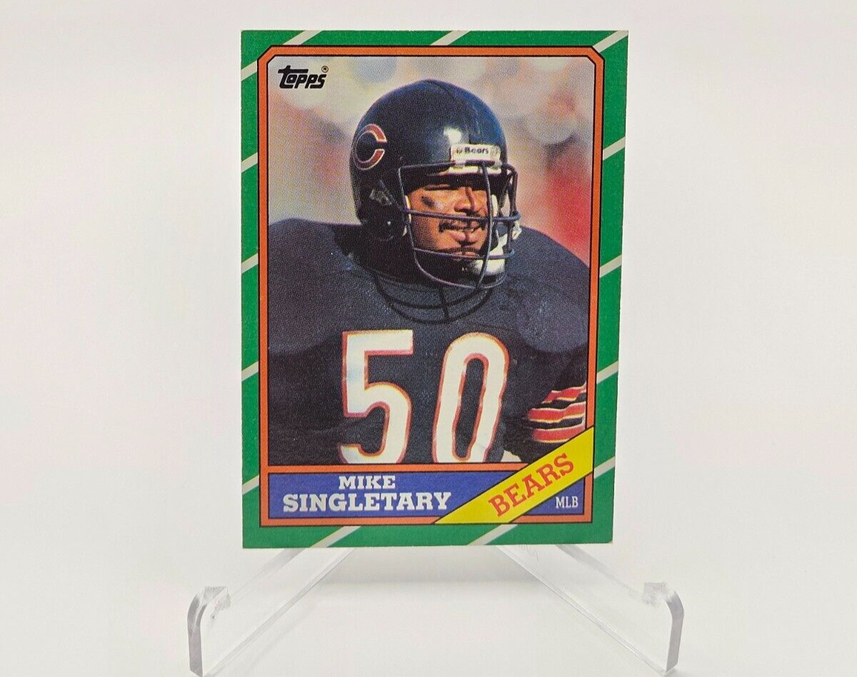 Mike Singletary Chicago Bears 1986 Topps #24 HOF - B