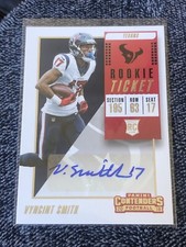 2018 CONTENDERS ROOKIE TICKET AUTO VYNCINT SMITH TEXANS