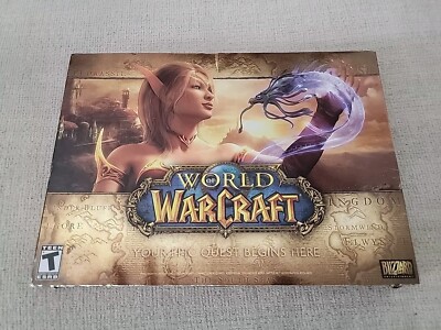 NEW WORLD OF WARCRAFT YOUR EPIC QUEST BEGINS PC/Mac Still Sealed Never Opened