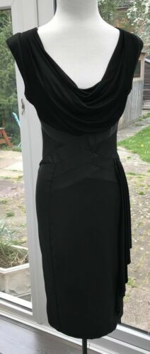 Star By Julien Macdonald Black Embellished knee length Dress Size Uk 18 |  eBay UK