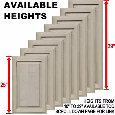 KENDOR Unfinished Maple Square Raised Panel Cabinet Doors (25"H & Up)