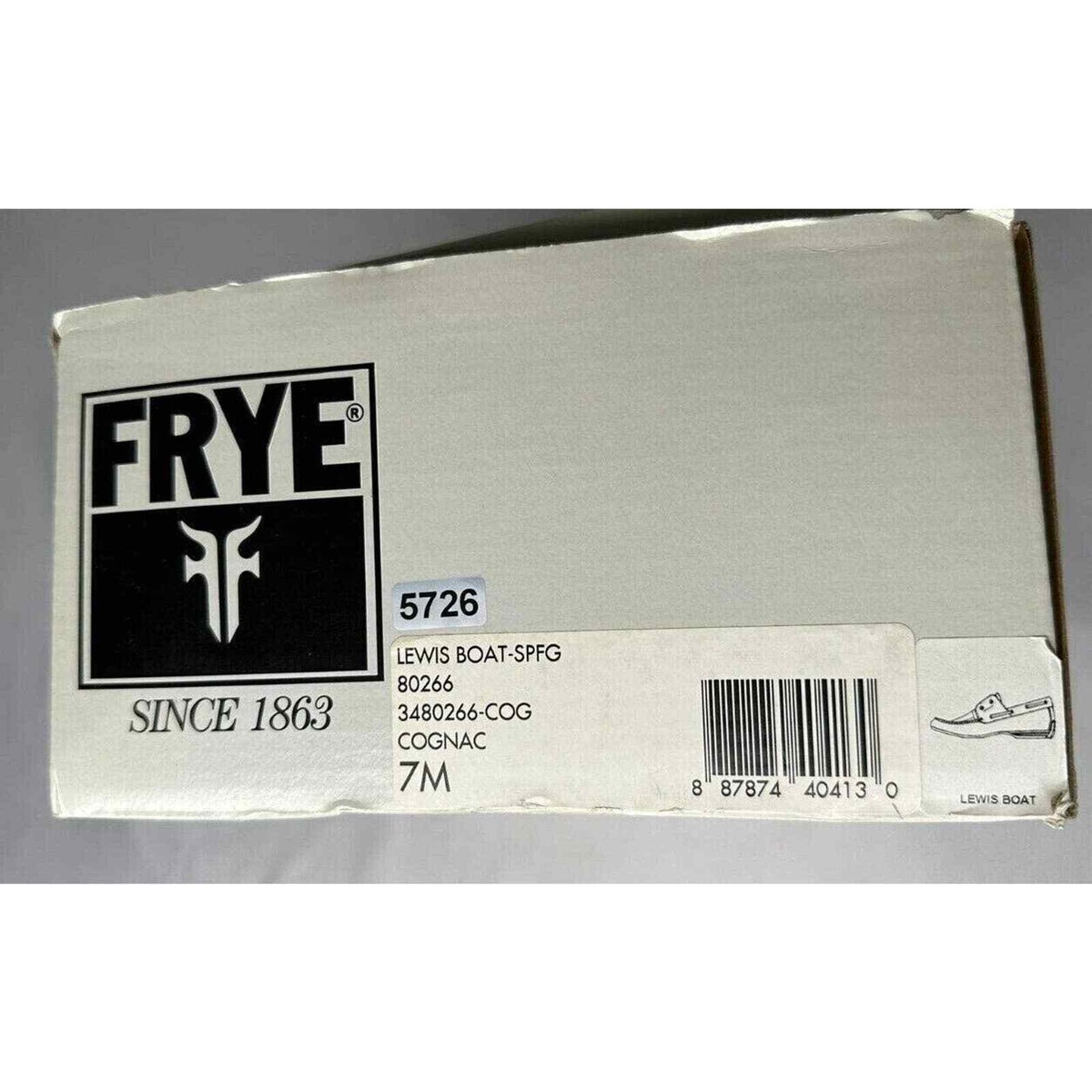NWB FRYE MENS Lewis BOAT-SPFG Shoes COGNAC US 7M | eBay