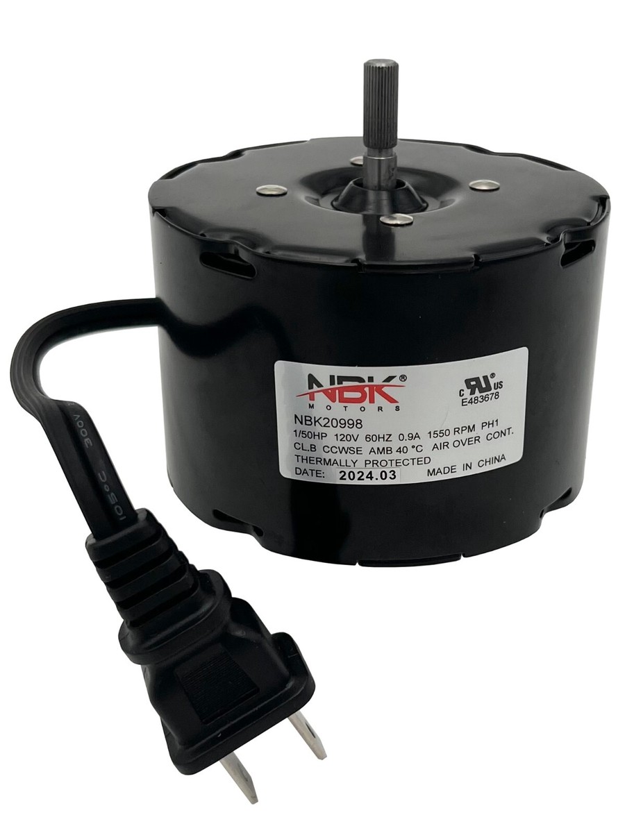 Vent Fan Motor 120V Replacement For Broan Nutone 100599 US73SB1