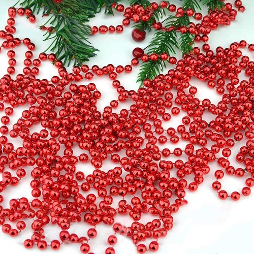 24FT BEAD BALL CHAIN GARLAND CHRISTMAS TREE HANGING DECORATIONS XMAS BEADS 7.3M - Picture 7 of 12