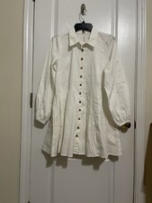 NWT $128 Free People Marvelous Mia mini dress for women In Ivory  size S