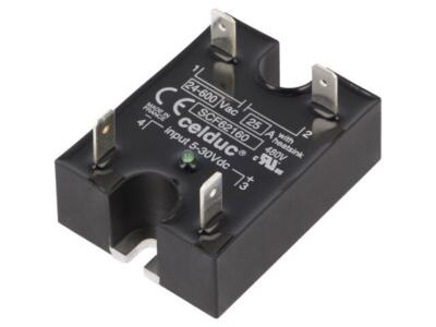 SCF62160 Relais: Halbleiter USteuer: 5-30VDC 25A 24-600VAC -40-100°C CELDUC