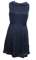 Damenkleid Kleid Spitzenkleid Blau Party Navy Blau Mela Loves London Gr. 36