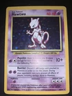 Rare Holographic Mewtwo Pokemon Card Great Condition