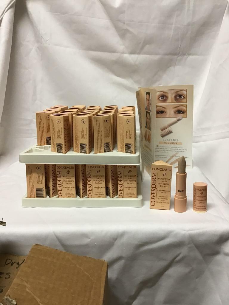 70 pcs COVERDERM 5g CONCEALER SHADE # 4 WATERPROOF WITH ANTI-AGING FACTORS SPF15