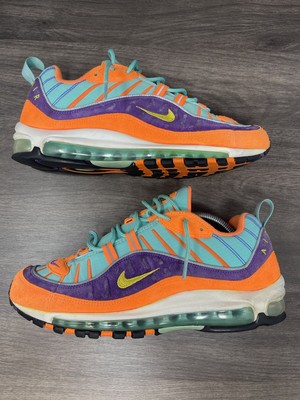 Nike Air Max 98 Size 10 Mens Cone Orange Multi Trainer Running 924462-800 |  eBay