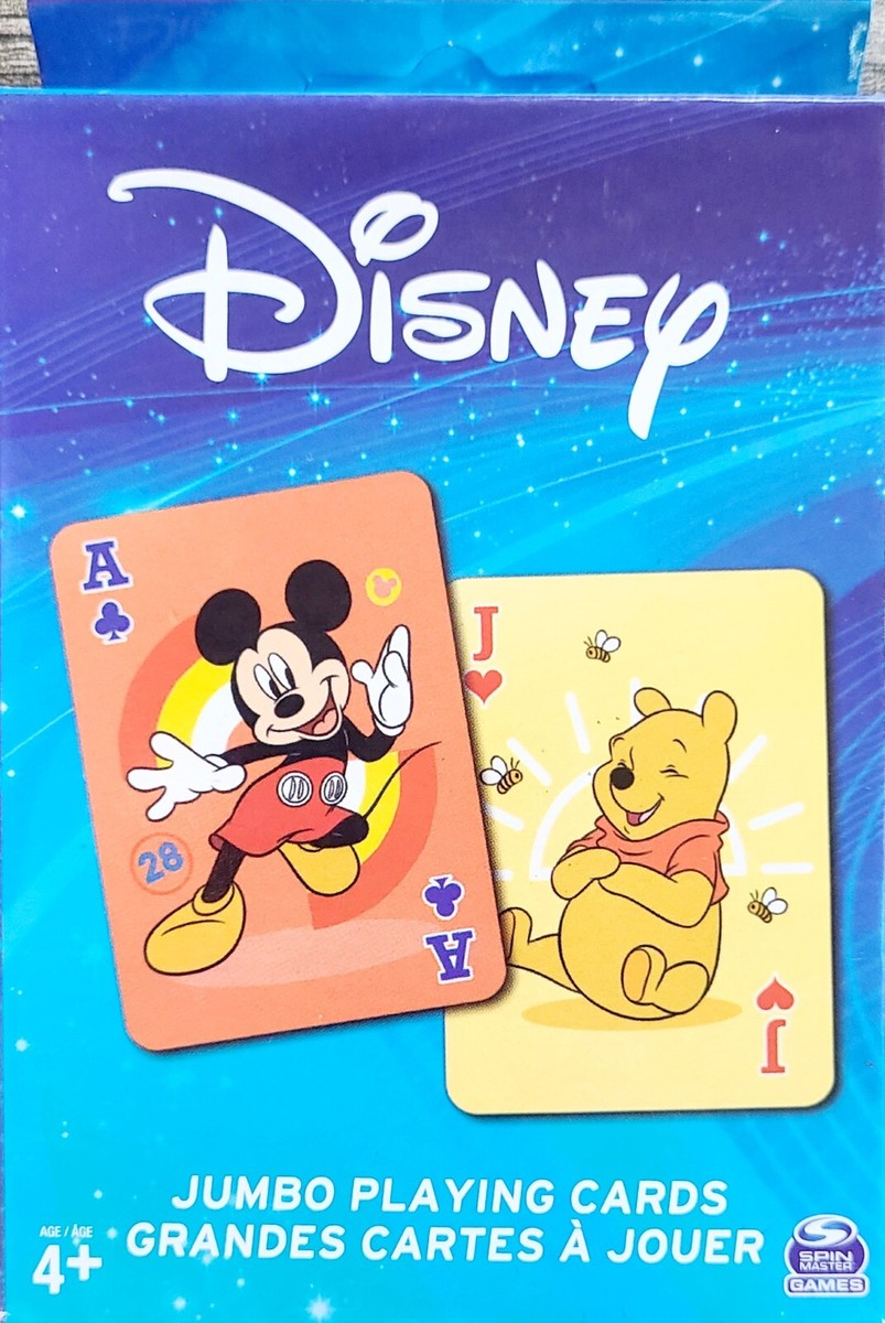 Disney Friends JUMBO Playing Cards Featuring Mickey Mouse Winnie