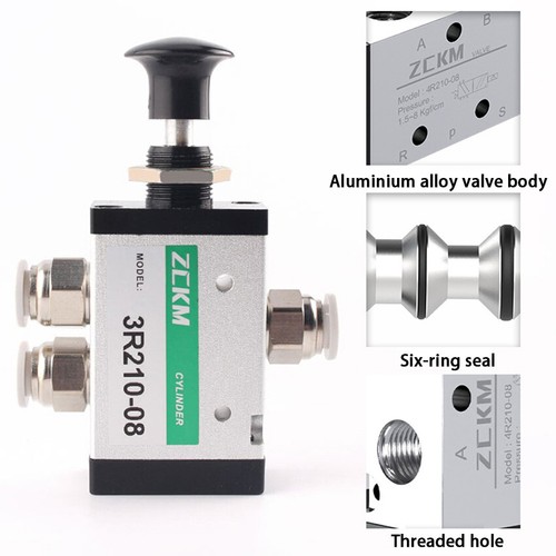 Pneumatic Air Valve 4r210-08 5port 2position Manual Hand Pull Push Lever Control - Picture 2 of 19