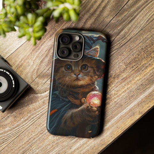Cat Wizard Crystal Ball Phone Case for iPhone, Samsung Galaxy, Pixel - 第 38/232 張圖片