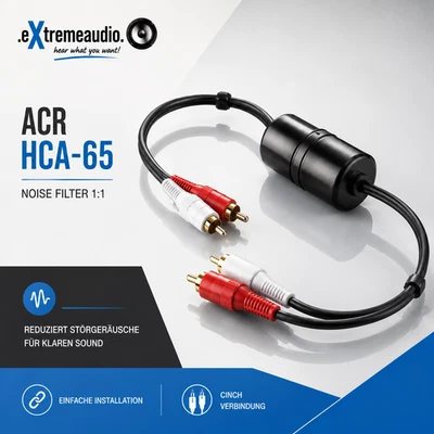 ACR HCA-65 - Noise Filter High Quality 1:1 Entstörfilter Cinchverbindung - Bild 1 von 2
