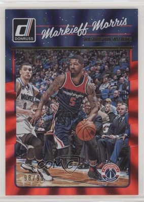 2016-17 Panini Donruss Red Holo Laser 98/99 Markieff Morris #141 fm0