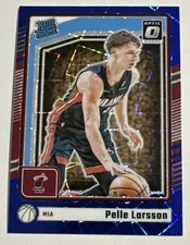 2024-25 Donruss Optic #293 Pelle Larsson Blue Velocity Rookie Miami Heat