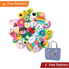 TOYORK Bag Charms for Bogg Bag Accessories 30PCS Women Tote Bag Charms