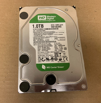 Western Digital WD WD10EARS-00Y5B1 1.0TB SATA 3.5'' Caviar Green HDD