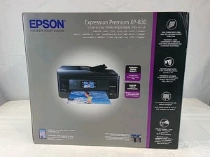 NIB Epson Expression Premium XP-830 Imprimante jet d'encre tout-en-un sans fil scellée