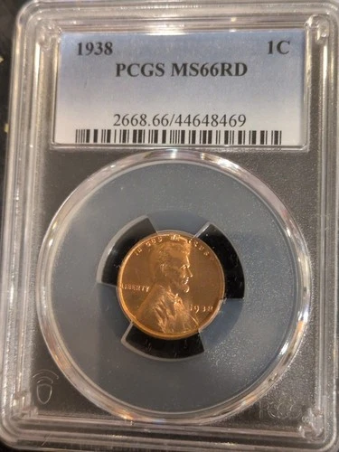 1938 RED PCGS MS-66  Lincoln BU   coin uncirculated cent  Whole Set Listed