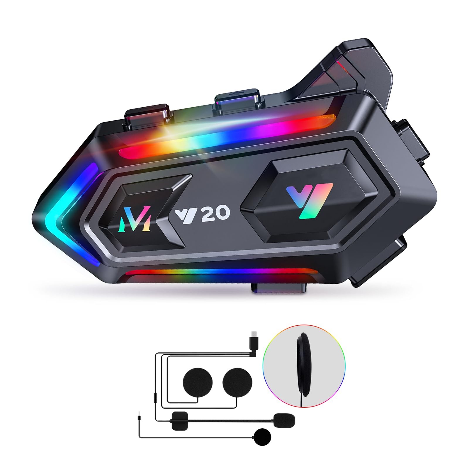 Khptop Casco Moto Auricolare Motorcycle Helmet speakers Accessories Helmet B