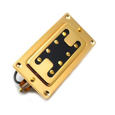 Electric Bass Humbucker Neck Bridge Pickup, Mini Style, Two Line, 8 Hole