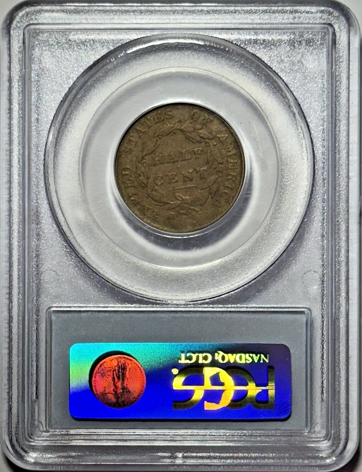 1825 Classic Head Half Cent - PCGS VF30BN - Image 2 of 4