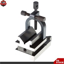 3-1/2" ×1-7/8" ×1-7/8" Angle V-Block & Clamp Set Percision Ground 0.0003" New