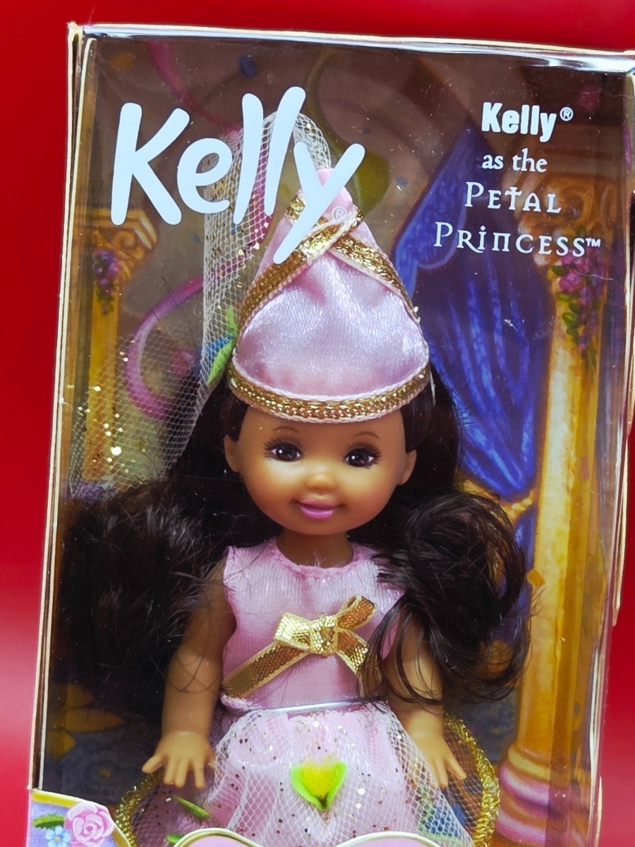 ハンドメイドバッグチャームにもOK！Kelly ドール 4体ファンタジーテール 2001 Mattel Barbie Kelly Rapunzel Dolls Choose Kelly Tommy Lorena