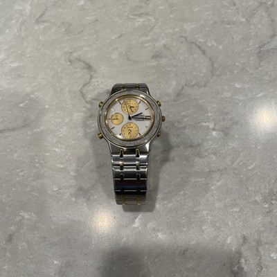 Vintage 1990 [N MINT] SEIKO World Time 5T52-7A00 White Qz Men's