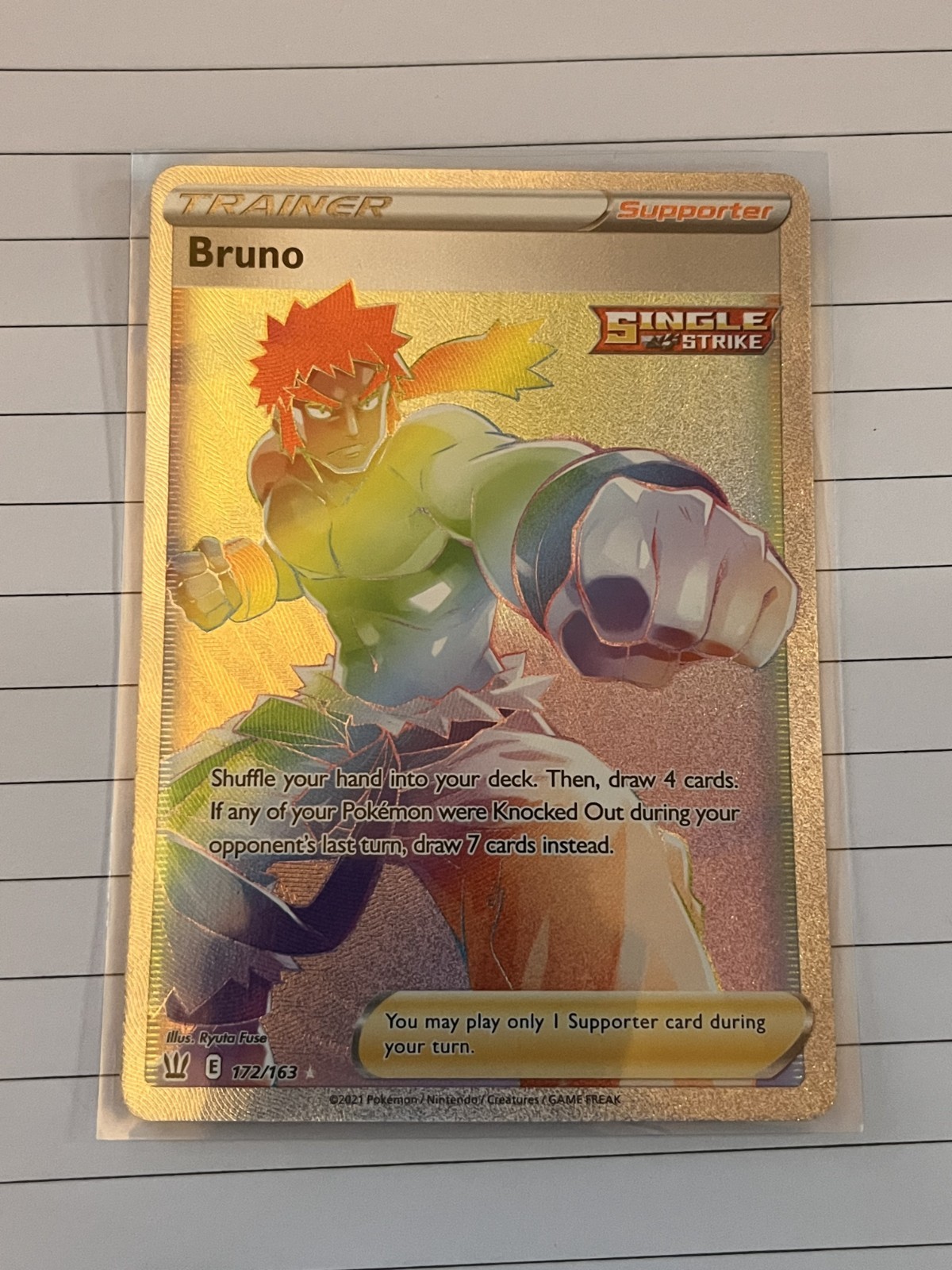 Bruno (Secret) 172/163 Swsh05: Battle Styles Holo
