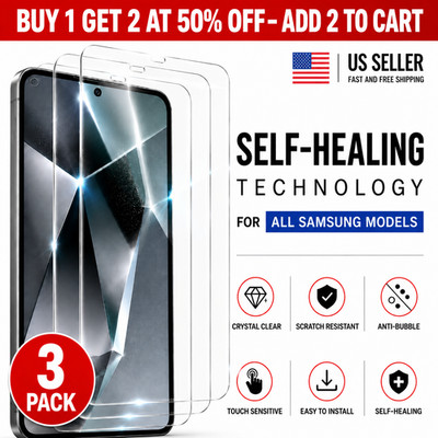 3-Pack HYDROGEL Screen Protector For Samsung Galaxy S8-S26 Plus Ultra Note 8-20