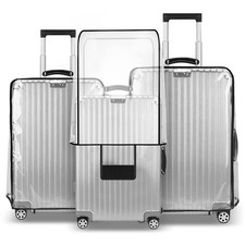 3 Pieces Luggage Cover Protectors, for 20 24 28 inch luggage Clear PVC Suitca...