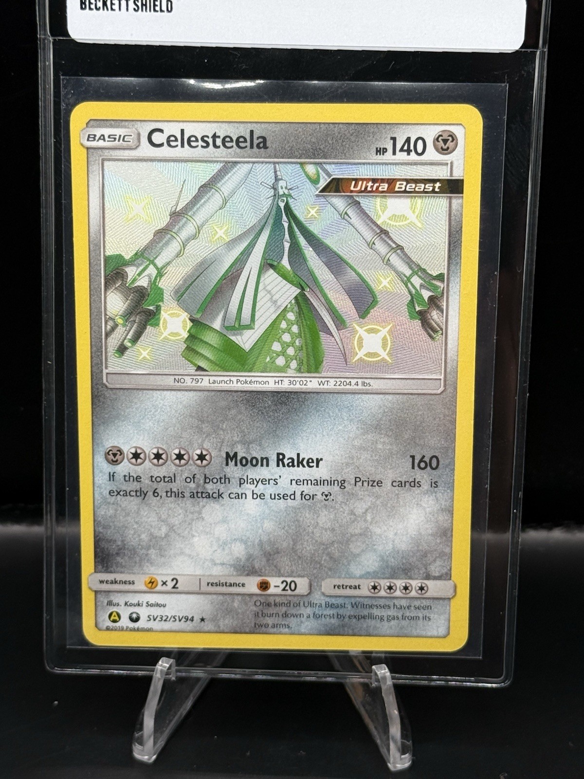 Celesteela - SV32/SV94 - Hidden Fates: Shiny Vault - Holo - Rare - Pokemon TCG