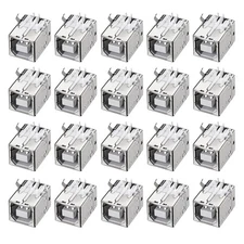 PCB USB Connector Type-B Female Jack 90 Degree DIP Printer Port 20Pcs