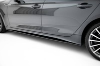Seitenschweller Ansatz (Paar) Passend FüR Audi A5 Sportback F5 FL Schwarz Matt