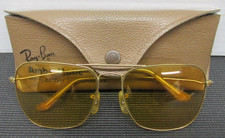 VINTAGE Bausch Lomb Ray-Ban All-Weather Ambermatic Aviator Sunglasses