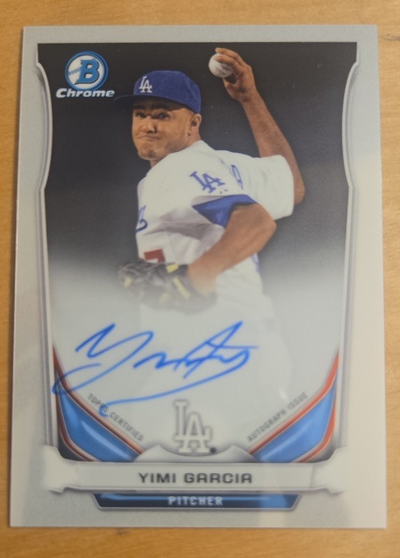 2014 Bowman Chrome - Prospect Autographs Yimi Garcia #BCAP-YG (AU, RC)
