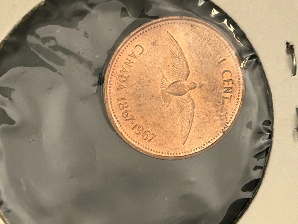 1867-1967 RARE Canadian Commemorative CENT, DDO/DDR ERRORS! - Image 3 of 4