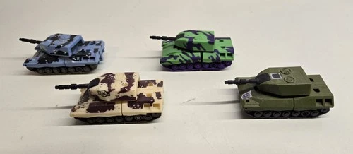 Set FOUR Transformers G1 1985 BRAWL Figures Bruticus No Weapons